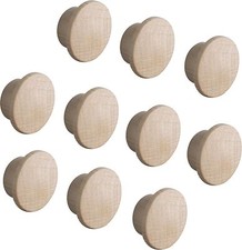 10x Legno Tappi Ø 12/16 MM Cappelli Mobile Pozzo Trivellato Copertura Vero Legno