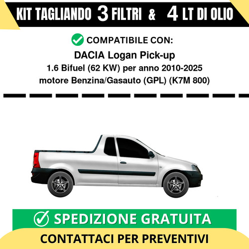 Tagliando per dacia - per, logan