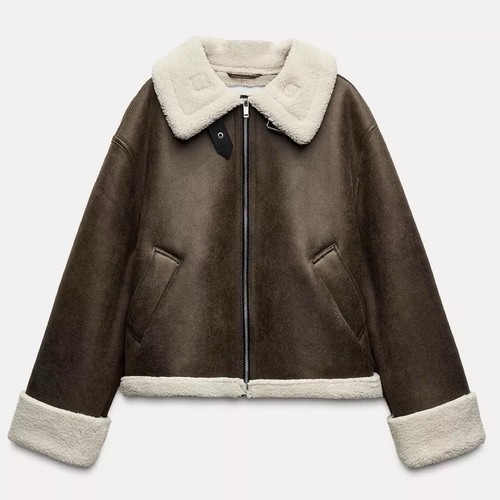 Giacca biker aviatore - zara, zw
