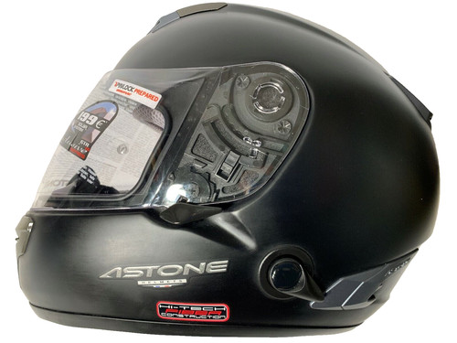 Casco moto fibra - in, astone