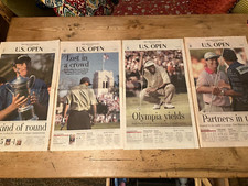 GOLF US Open 2003 Olympia Fields CC Chicago Tribune x6 Sports pages complete OOP