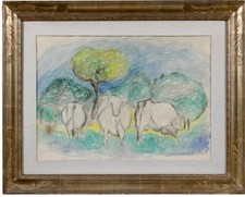 GIUSEPPE CESETTI : MUCCHE AL