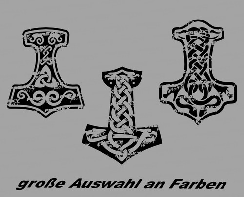 Adesivo thor hammer ologramma - adesivo,