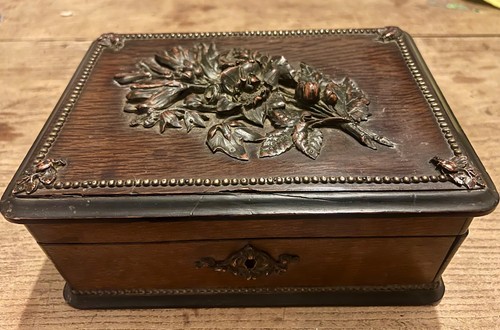 Antique carved inlaid wooden - inlaid,