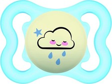 MAM Ciuccio Luminoso in Silicone, Maschio con Custodia Porta Succhietto 2-6 mesi