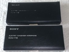 2 microfoni Sony ECM-77B Electret a condensatore lavaliere con custodie e accessori