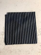 POCHETTE EMPORIO ARMANI 100% SETA COLORE BLU A RIGHE NUOVA SENZA ETICHETTE