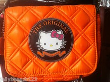 BORSA A TRACOLLA ORIGINALE VICTORIA CASAL COUTURE HELLO KITTY TRAPUNTATA ARANCIONE 