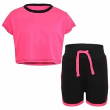 Bambini Nero Neon Rosa Top