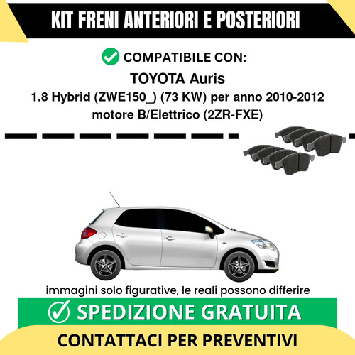 Pastiglie freno ant post - pastiglie,