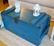 Cassapanca in legno Massello