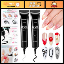 3D Gel Nail Art Set - Clear &