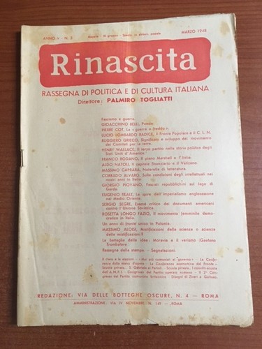 Rinascita marzo anno v - n.3,