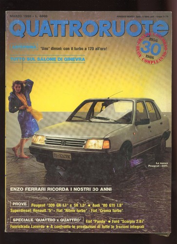 Quattroruote 365 1986 enzo - quattroruote, /