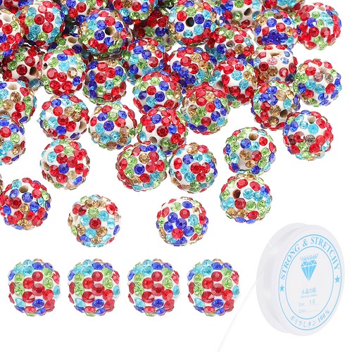 Perline argilla con strass - argilla,