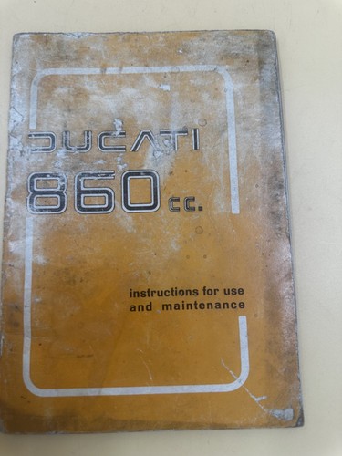 Manuale uso ducati 860gt - ducati,