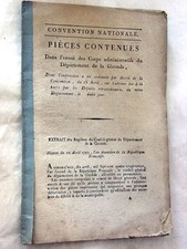 LIVRE ANCIEN CONTRE GIRONDINS