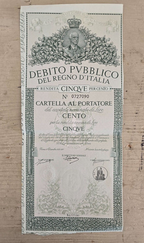 Certificato debito pubblico - certificato,