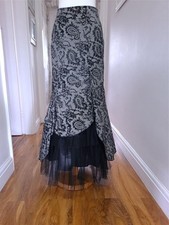 MAXI GONNA PER UNA nera bianca