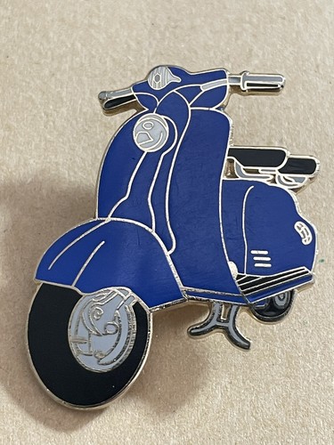 Blue vespa lambretta scooter - blue,