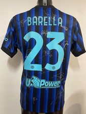 MAGLIA HOME SERIE A "BARELLA 23" AUTOGRAFATA SQUADRA FC INTER 2025/2026