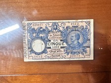 BIGLIETTO DI STATO 5 LIRE