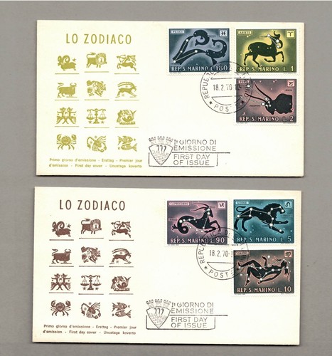 San marino 1970 fdc segni - -,