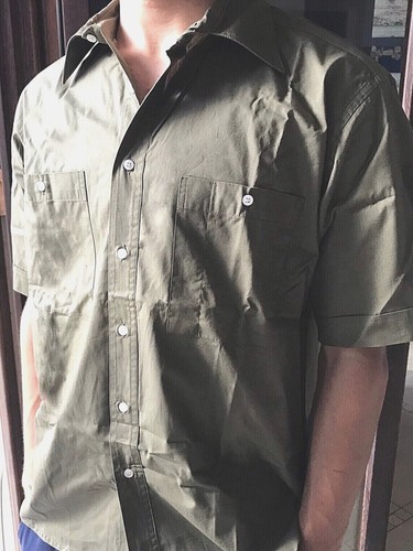 Camicia manica corta verde
