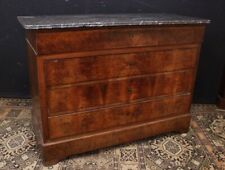 Splendido Cassettone / mobile / legno piuma di mogano / marmo / francese / FRA 