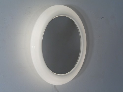 Specchio rotondo illuminato - illuminato, in