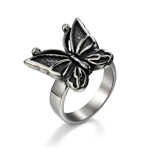 Anello donna vintage acciaio
