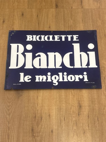 Targa smaltata bifacciale