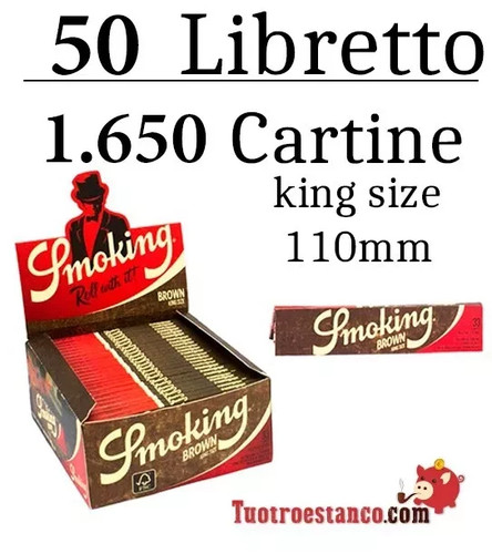 Cartine smoking brown lunghe - cartine,
