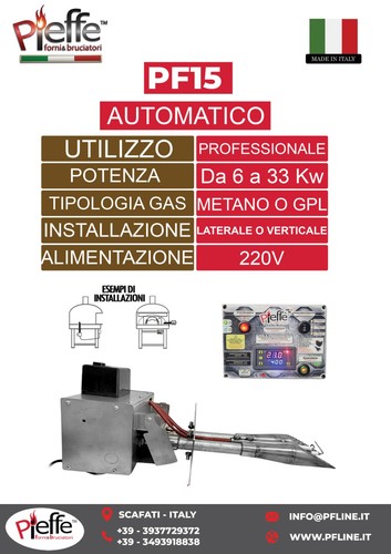 Bruciatore gas automatico - bruciatore, a