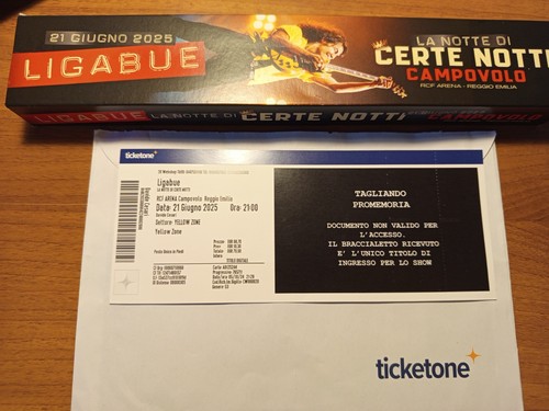 Biglietto concerto ligabue - biglietto,