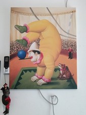 Stampa su tela stile Botero