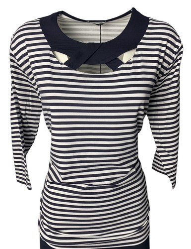 Maglia donna rigata manica 4 - maglia,