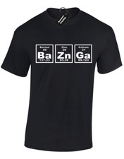 MAGLIETTA UOMO BAZINGA TAVOLA PERIODICA BIG BANG COOPER SHELDON THEORY KITTY S-5XL