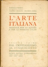 L'arte italiana. Manuale per