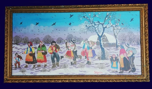 Quadro naif dell - naif, dell'artista