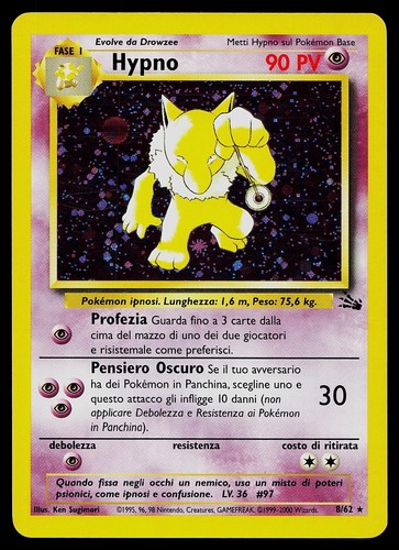 Pokemon card hypno italian - card,