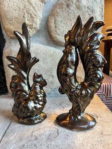Statuina ceramica gallo - , e