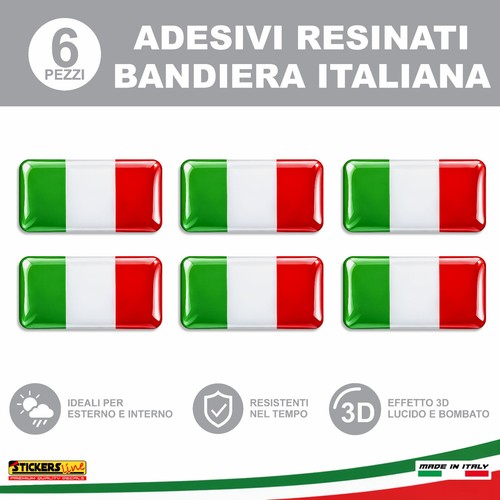 Adesivi resinati bandiera - 6,