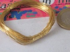 1 metro filo in argento 925  dorato diametro  0,35 mm made in italy