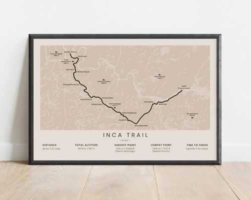 Stampa cammino inca trail - stampa,