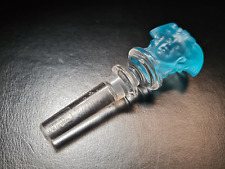 Versace Rosenthal bottle stopper lead crystal light blue tappo cristallo