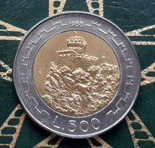 (£)     500 Lire 1988 - MONETE REPUBBLICA DI SAN MARINO PRE EURO (1972-2001) -