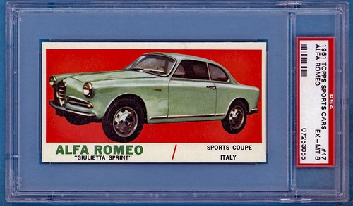 1961 topps auto sportive alfa - 1961,