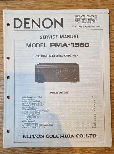 Denon pma 1560 original - denon,