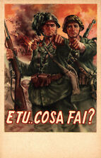 WW2 WWII - REPUBBLICA SOCIALE RSI (90) - BERTOLETTI - E Tu Cosa Fai?